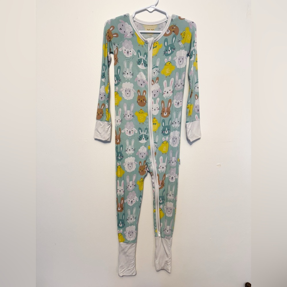 Little Sleepies Pastel Parade Easter Animal Print Footie Pajamas